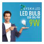 Syska SRL-9W Led Bulb (Cool day Light) (Pack of 10)